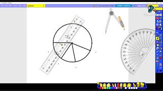 Class - 8 Math. Drawing a pie-chart