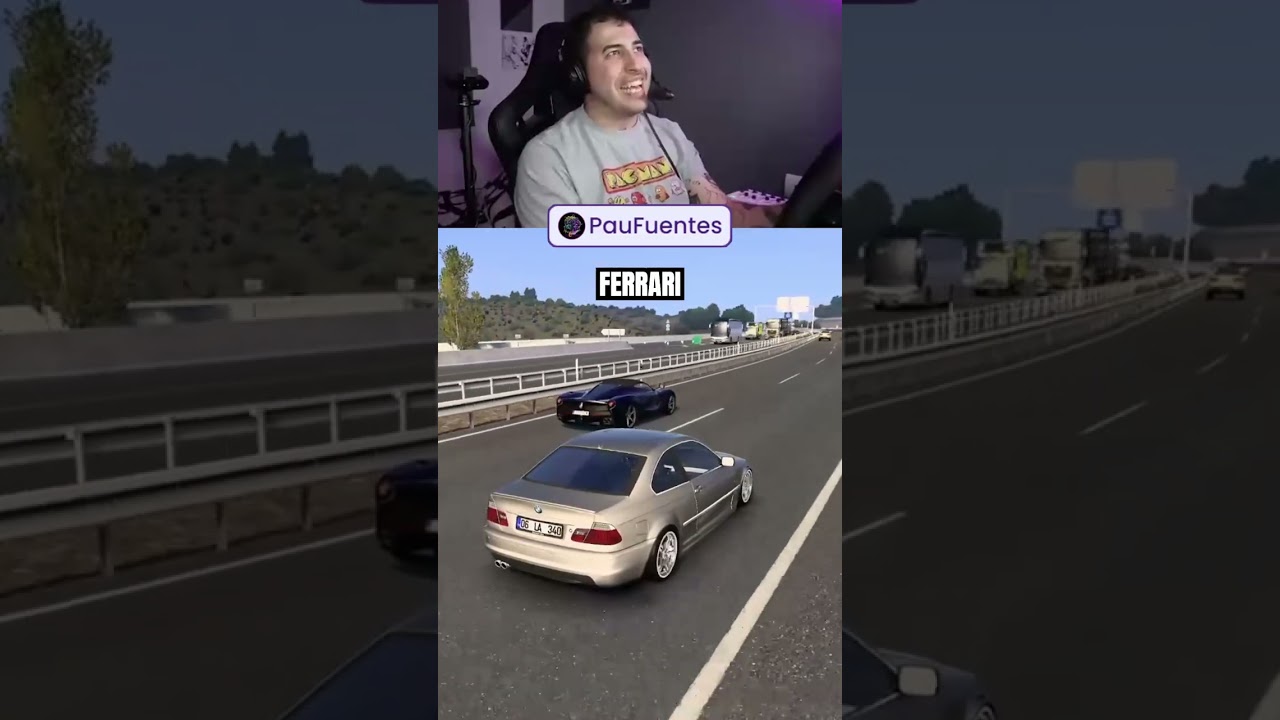 Qué coche es este? 😳 #eurotrucksimulator2 #coches #ferrari #simulador #shortvideo #shorts