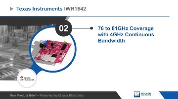 Texas Instruments IWR1642BOOST mmWave Sensor Evaluation Module (EVM) — New Product Brief | Mouser