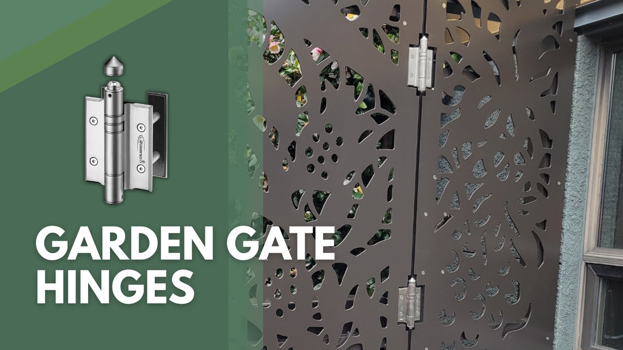 Weatherproof Self-Closing Garden Gate Hinges (Anti-Slam & Rust Free)