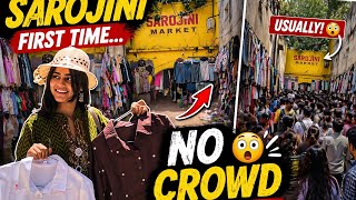 Sarojini market main pehli baar mujhe bheed nhi mili 😳😎#youtubeshorts #Delhi #longvideo 
