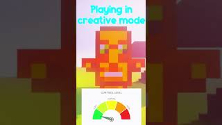 Survival Mode Vs Creative Mode 🔥 | Minecraft Shorts