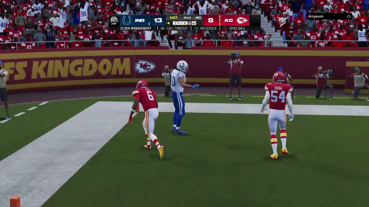 I pull out the one hitter quitter to Adonai Mitchell for the one play touchdown pass. | 