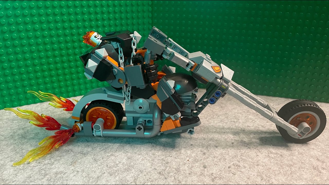 Lego Ghost Rider Mech and Bike Quick Build Video