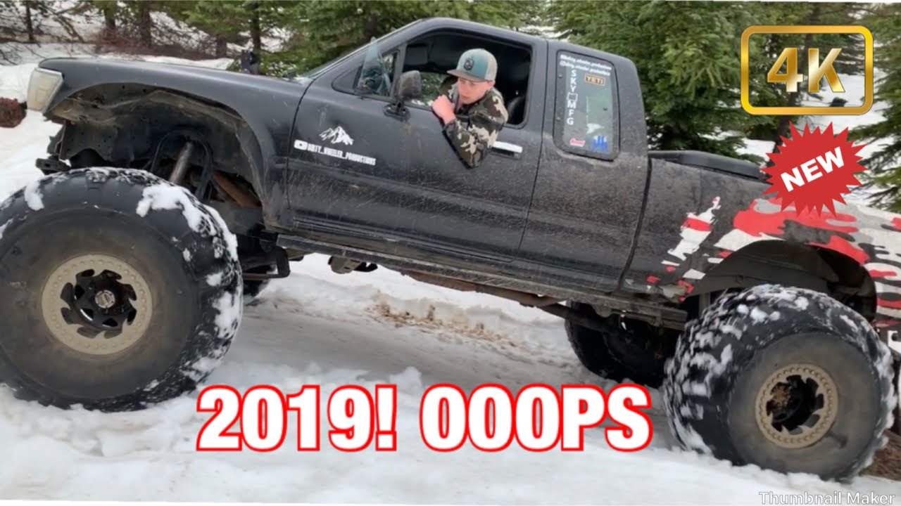 2019 SNOW WHEELING! EPIC TOYOTA FULL WIDTH SHAKE DOWN RUN.