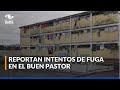 Reportan desórdenes e intentos de fuga en la cárcel de El Buen Pastor