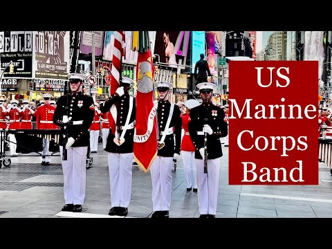 US Marine Corps Drum and Bugle Live Concert at Times SQ NYC, Fleet Week Events