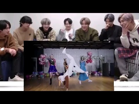 BTS Reaction BLACKPINK -' How You Like That ' Frozen Version