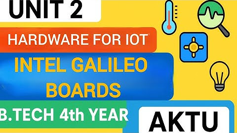 Intel Galileo Board Explained | Hardware for IoT Unit 2 | AKTU B.Tech IoT Lecture