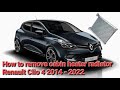 How to remove cabin heater radiator for Renault Clio 4 2014 - 2022