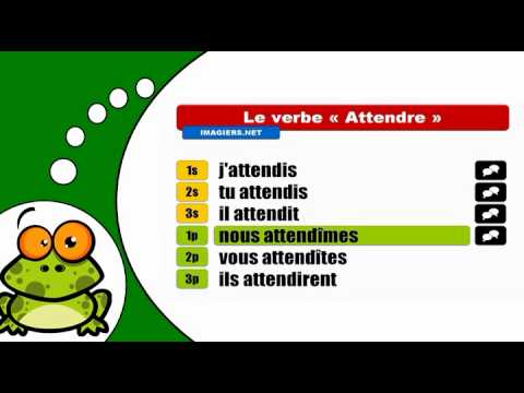 Como conjugar attendre # Indicatif Passé simple