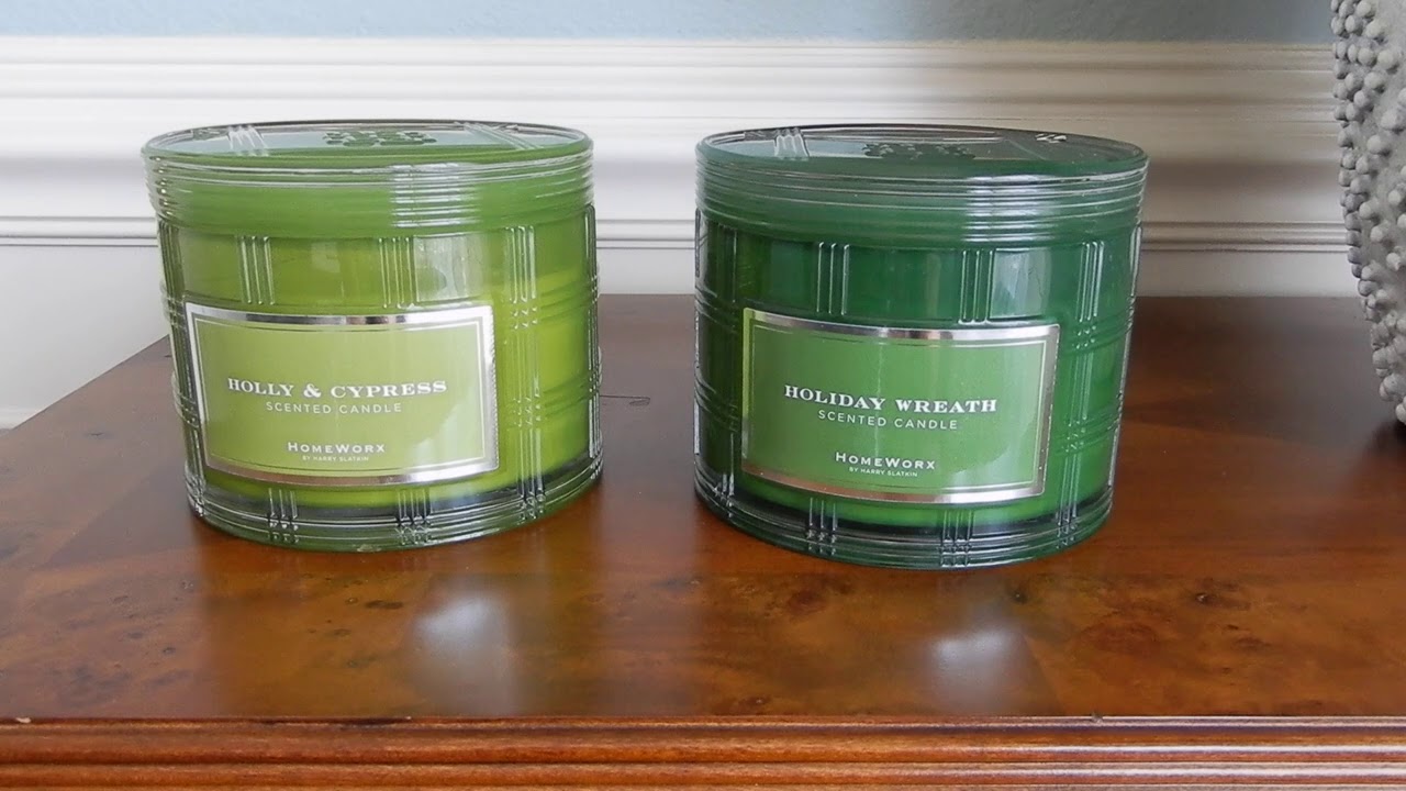 Candle Review: Homeworx Holiday Wreath and Holly & Cypress!