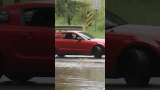 Heavy rain causes road to collapse in North Carolina