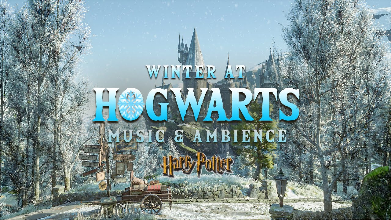 Winter at Hogwarts  Calming Harry Potter Music & Cozy Winter Ambience #relax #study