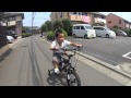 4歳7ヶ月 身長100センチ 初めて自転車に乗る。補助輪付き。ドッペルギャンガーのDX16-BK