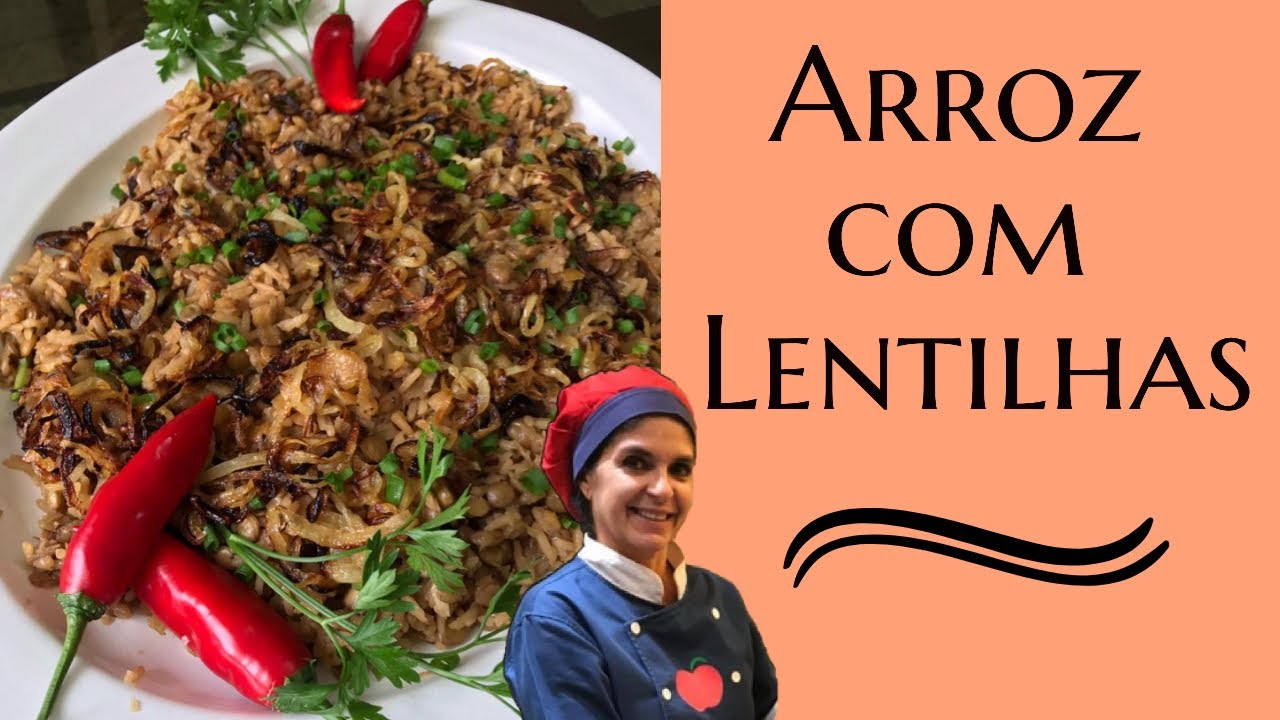 ARROZ COM LENTILHAS E CEBOLAS DOURADAS - MIJADRA! Receita prática e maravilhosa!