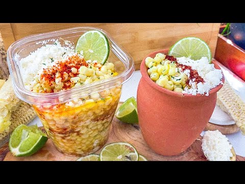 ESQUITES MEXICANOS !!! ?? Antojitos Callejeros ? como preparar Elote en  Vaso - YouTube