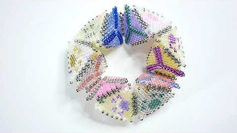 Beaded Kaleidocycle WIP