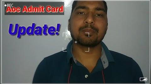 Aoc Treadman Fireman Admit Card || Aoc Treadman Fireman Admit Card Update || Aoc Treadman Admit card