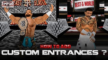 How to add Custom Entrances In Wrestling Empire Forever Mod | MNDRiN
