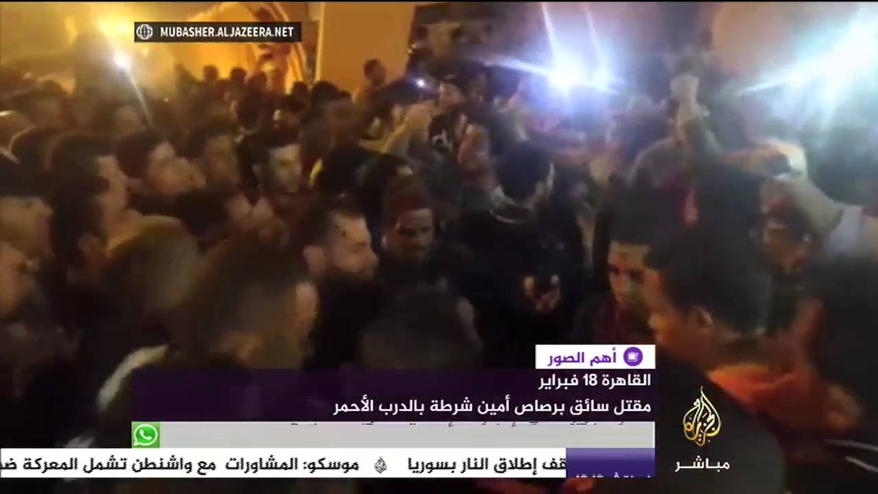 لحظة اقتحام مستشفى أحمد ماهر من قبل محتجون للحصول على جثة السائق الدي قتله أمين شرطة أمس