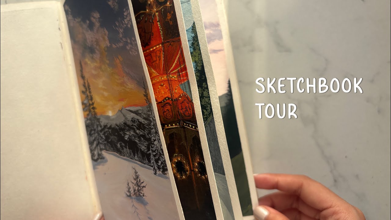 Sketchbook Tour 📖 | Flipping Through My Paintings (2023-2026) - YouTube