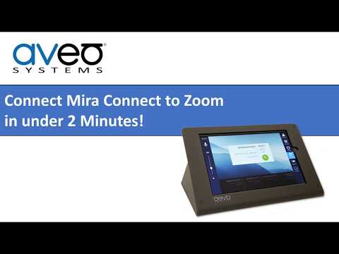 How To Integrate Mira Connect to Zoom Rooms - Aveo Systems