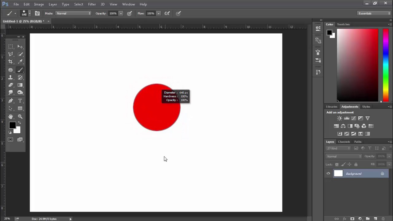 Brush size and Hardness Adobe CC 2015 YouTube