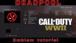 Call of Duty WW2 emblem tutorial - DeadPool