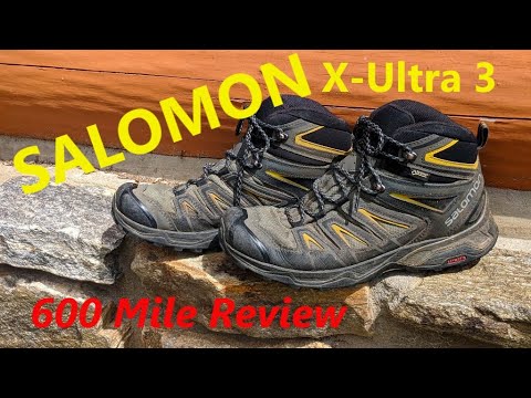 Salomon X Ultra 3 Mid GTX Review after 600 Miles - YouTube