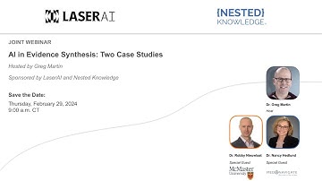 AI in Evidence Synthesis: Two Case Studies