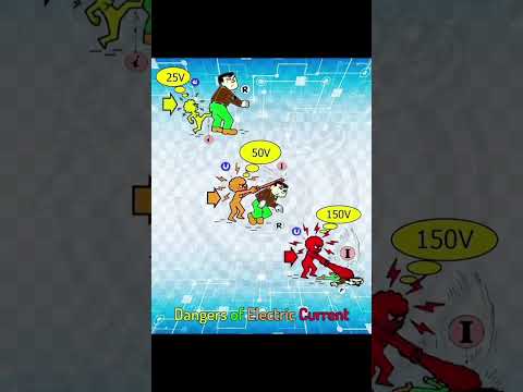 تأثير الجهد علي الإنسان في حالة حدوث صدمة كهربائيه