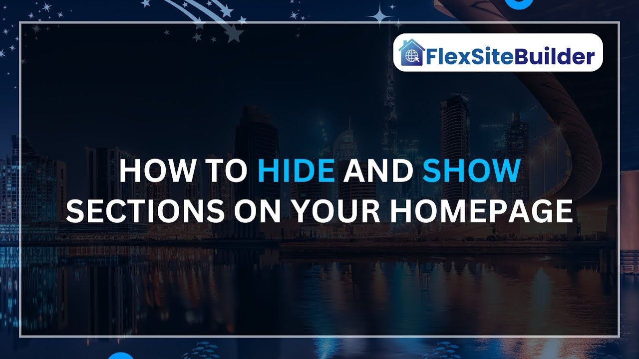 How to Easily Hide & Show Sections on Your Homepage - YouTube