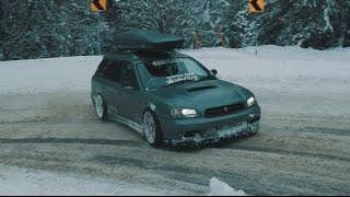 Subaru Legacy GTB Drifting + straight pipe exhaust Subaru Legacy GTB Drifting + straight pipe exhaust