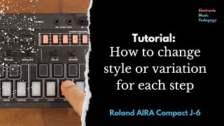 AIRA Compact J6 Tutorial: How to change Style or Variation for each step
