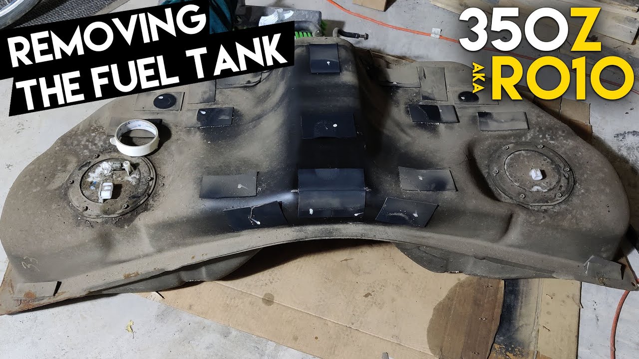 Rotten 350z Drift Build Part 7 How To Remove a Fuel Tank YouTube