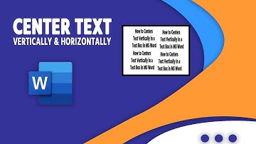 How to Centers Text Vertically and Horizontally in MS Word