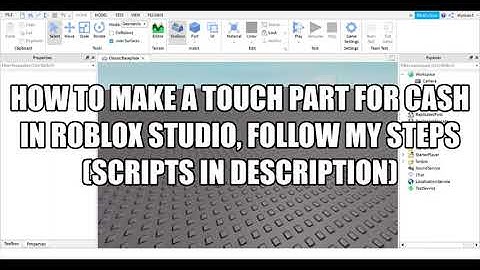 Roblox Studio #2: How to make a touch part/object for cash