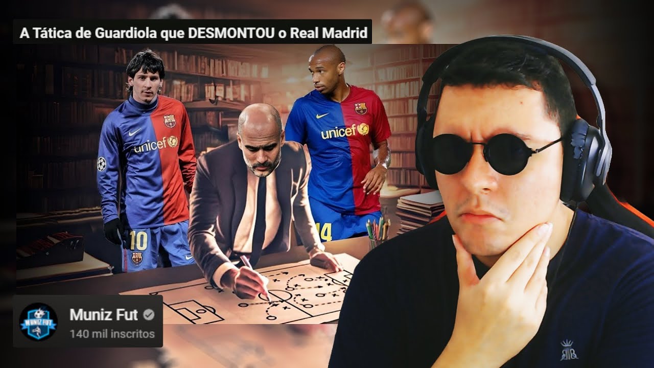 Como o MESSI FALSO 9 destruiu o Real Madrid | React Muniz Fut