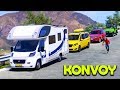 Karavan Arabalar ile Konvoy Yapıp Tatile Gidiyoruz - GTA 5