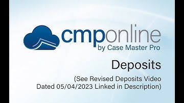 CMPOnline - Deposits