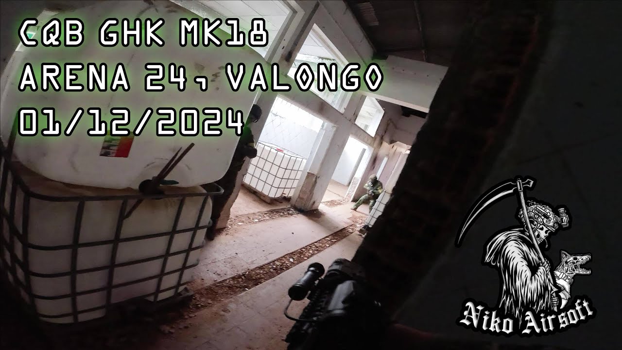CQB GHK MK18 GBBR - ARENA 24, VALONGO, PORTUGAL - 01/12/2024