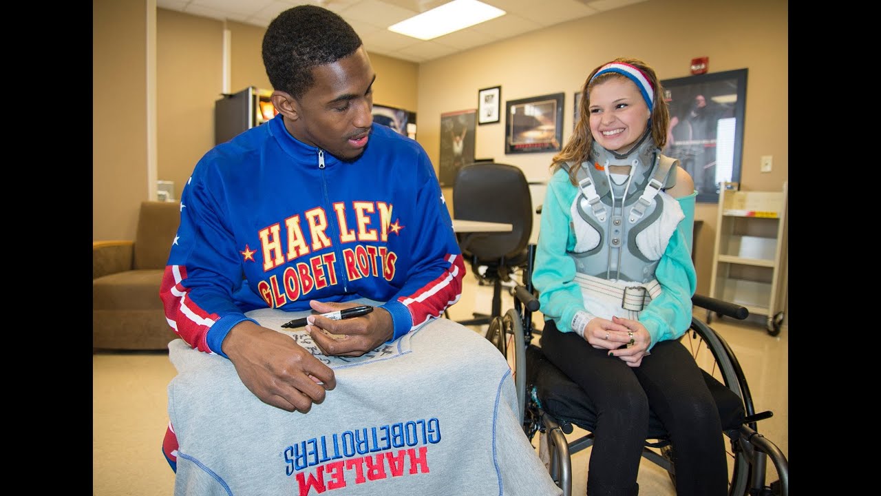 harlem globetrotters history Skydiving Accident Survivor Granted Wish by Globetrotter