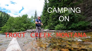 Camping fly fishing Trout Creek and  more Jeep problems