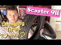 Scooter 911: How to change a motorcycle or scooter tire BY HAND! (a complete guide!)