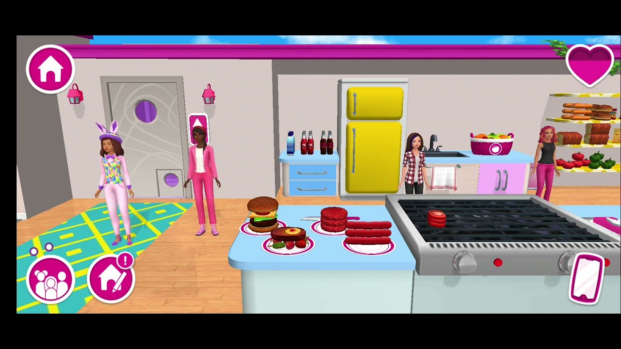 Skipper try another Cheeseburgers | Barbie Dream House Adventures