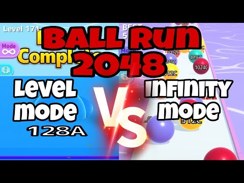 Ball Run Level mode VS Ball Run Infinity mode,whats the best?🤔 #ballrunrelaxing #satisfying #seo