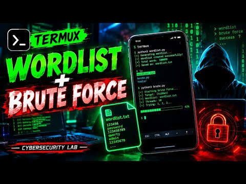 How Brute-Force Password Attacks Work | Wordlist Creation in Termux