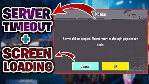 PUBG LOGIN PROBLEM TODAY FIX / SERVER DID NOT RESPOND PLEASE RETURN TO THE LOGIN PAGE AND TRY AGAIN