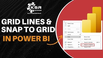 Power BI Design: Gridlines & Snap to Grid for Pixel-Perfect Reports | KSR Datavizon